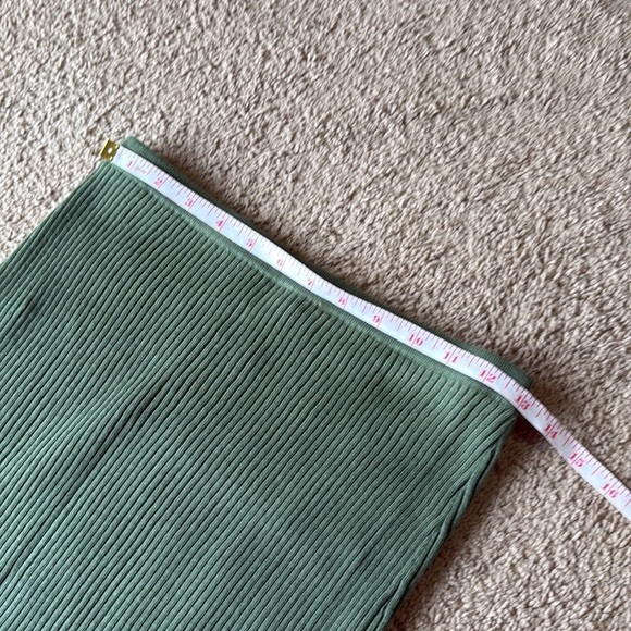 NWT Peruvian Connection Lucana Ribbed Cotton Midi Skirt in Oregano Green - Picture 9 of 10